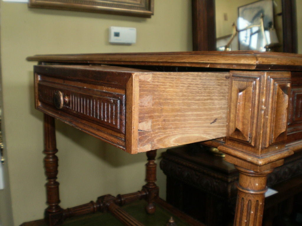 19th Century French Louis XIV Style Walnut Desk Or Table 6