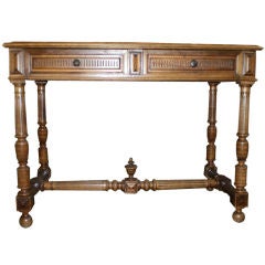 19th Century French Louis XIV Style Walnut Desk Or Table