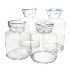 SET OF FOUR FRENCH APOTHOCARY JARS