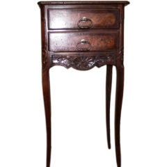 Antique French Regence Style Walnut Table With Two Drawers 10