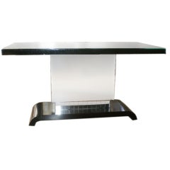 French Art Deco Mirrored Table, circa 1930 4