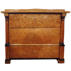 Antique Austrian Biedermeier Three-Drawer Commode 9