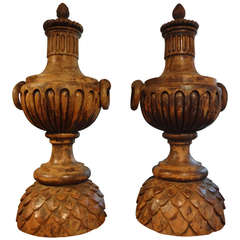 Monumental Pair of 18th Century French Louis XVI Urns