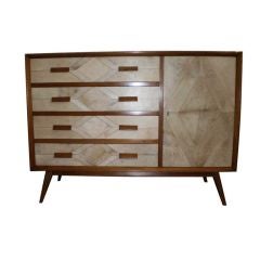 Parchment Front Walnut Sideboard