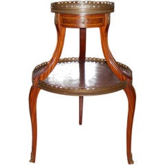 Antique FRENCH LOUIS XVI STYLE MARQUETRY GUERIDON