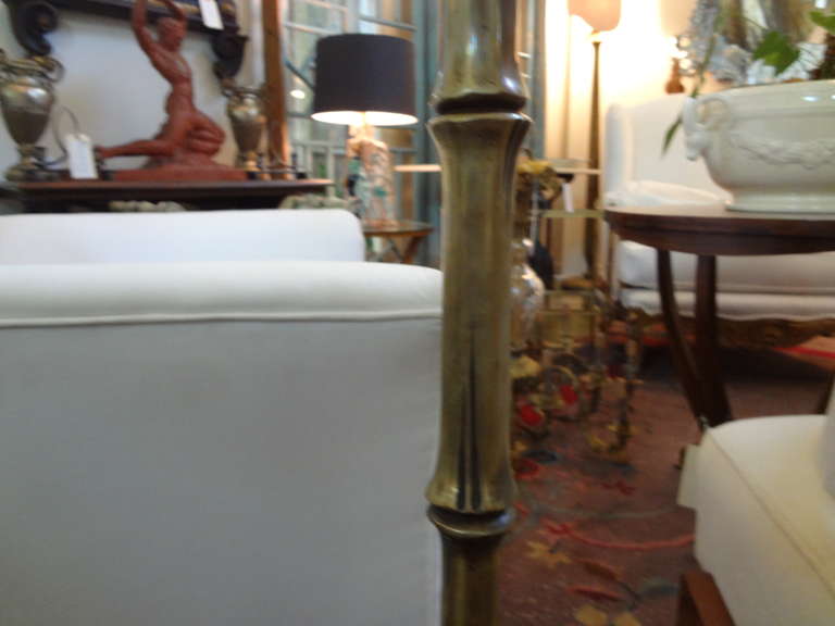 Mid-Century Modern French Maison Baguès Attributed Bronze Floor Lamp