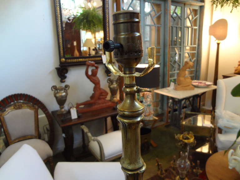 Mid-20th Century French Maison Baguès Attributed Bronze Floor Lamp