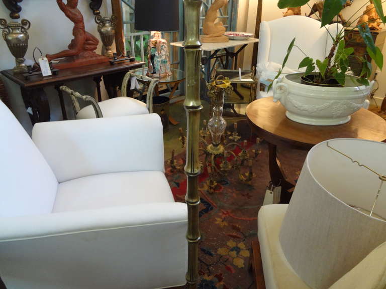 French Maison Baguès Attributed Bronze Floor Lamp 1