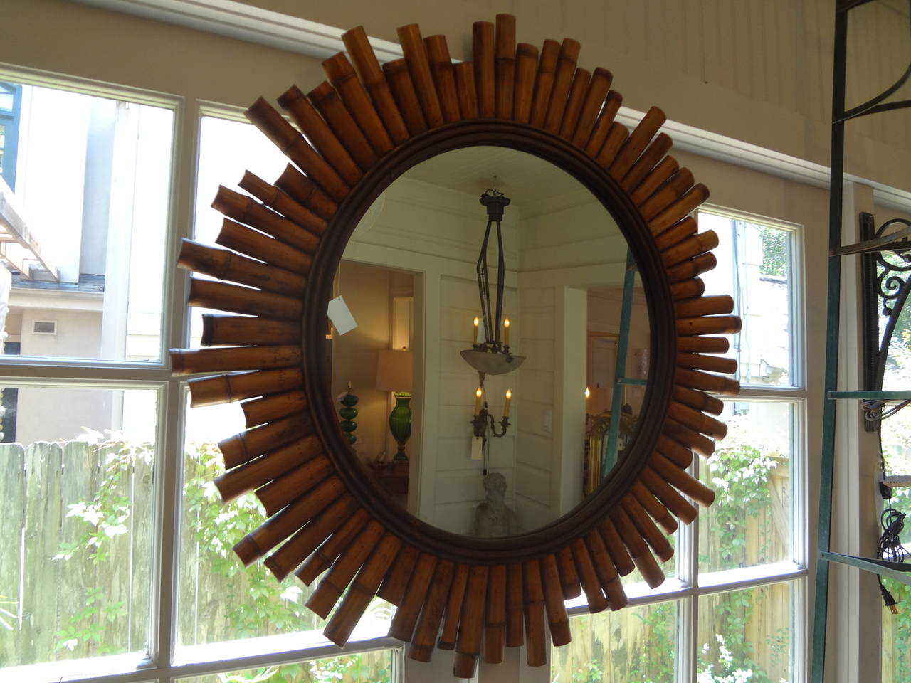 mid century sunburst mirror