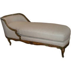 PAINTED VENETIAN CHAISE LONGUE FROM THE 19TH CENTURY