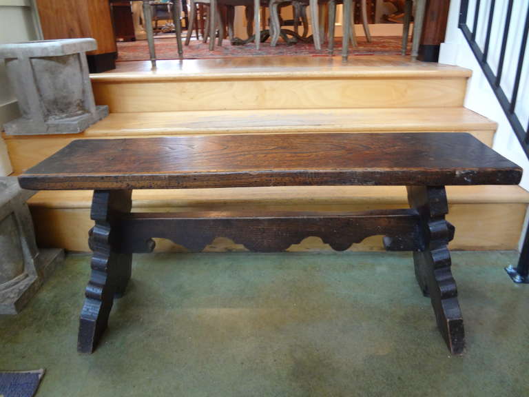 Versatile Spanish Carved Walnut Bench.

Please click KIRBY ANTIQUES logo below to view additional pieces from our vast inventory.