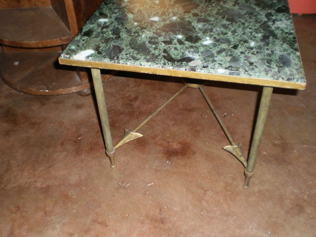 French Maison Jansen Neoclassical Style Gilt Iron Arrow Cocktail Table 2