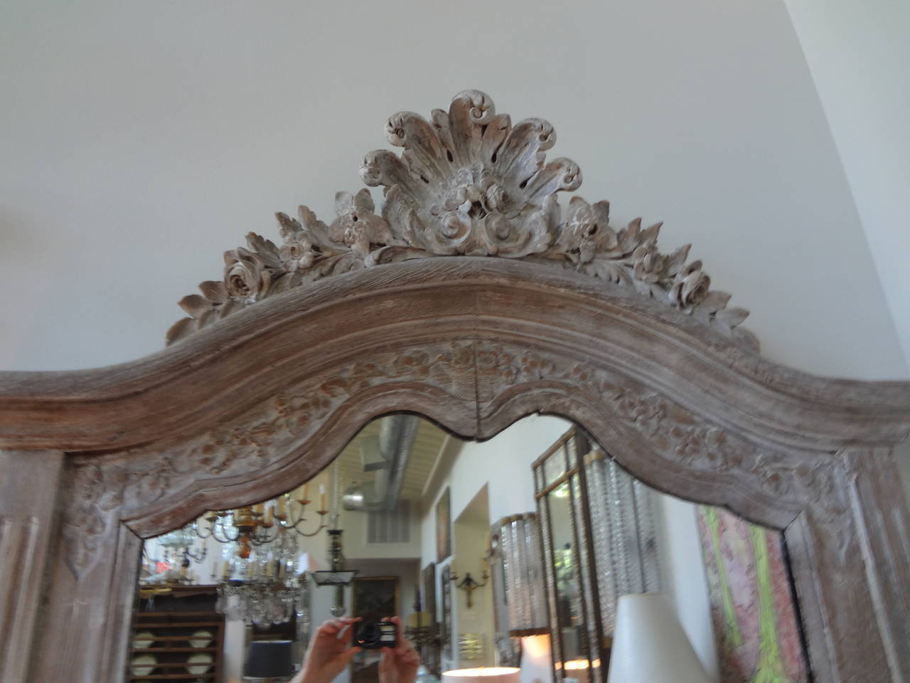 Beautifully distressed French Louis XV style mirror from the 19th century.

Please click KIRBY ANTIQUES logo below to view additional pieces from our vast inventory.