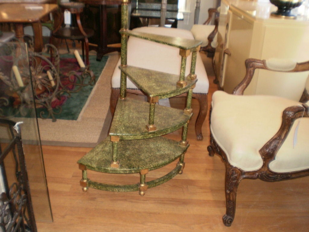 ITALIAN "LIBRARY STAIRS" ETAGERE
