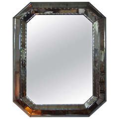 Octagonal Murano Glass Mirror