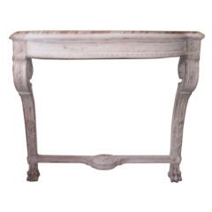 FRENCH LOUIS XVI STYLE POLYCHROMED CONSOLE TABLE
