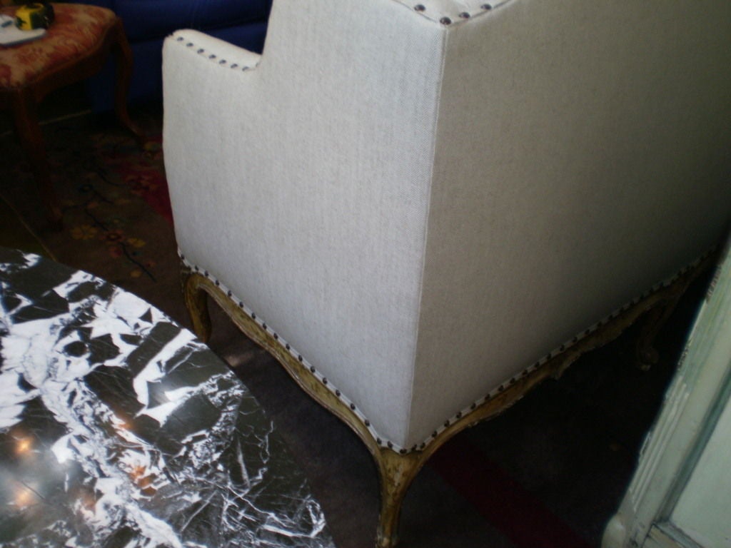 19th Century Venetian Upholstered Canape In Good Condition In Houston, TX