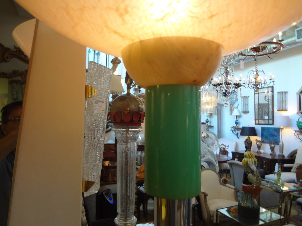 Post-Modern Italian Postmodern Ettore Sottsass Memphis Group Attributed Torchere Floor Lamp