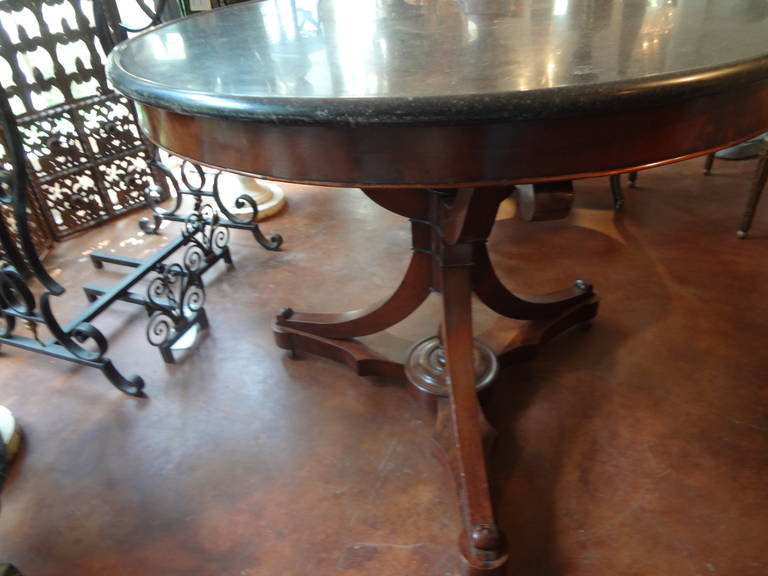 Handsome 19th Century French Louis Philippe Walnut Center Table 5