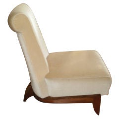 French Art Deco Palisander Chair Attributed To Dominique