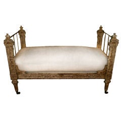 19TH CENTURY CAST IRON DAY BED