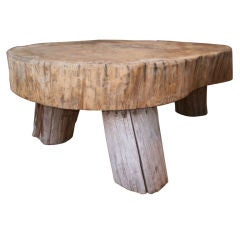 Grand Double Tree Trunk Cocktail Table