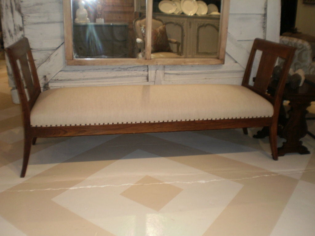 French Louis Philippe Walnut Day Bed/bench