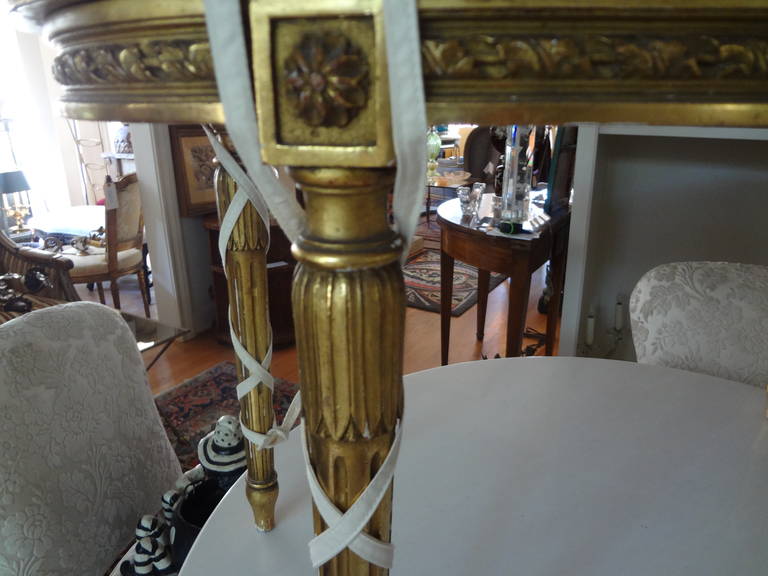 19th Century French Louis XVI Style Giltwood Banquette 5