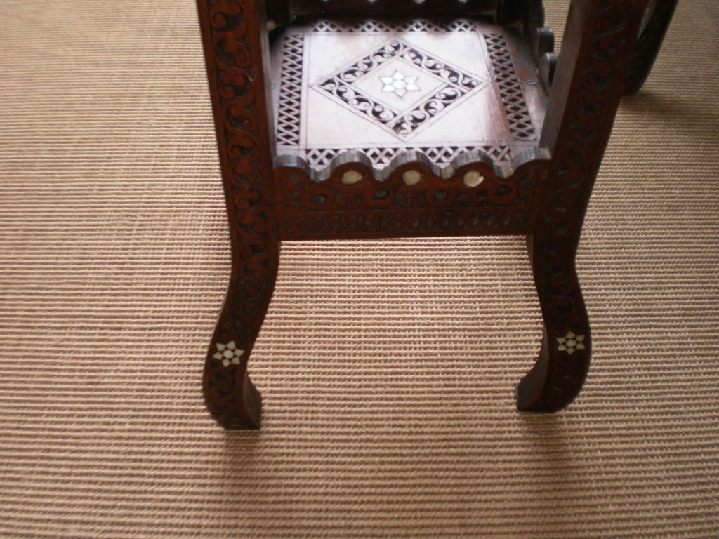 Mother-of-Pearl Moroccan or Syrian Moorish Style Table