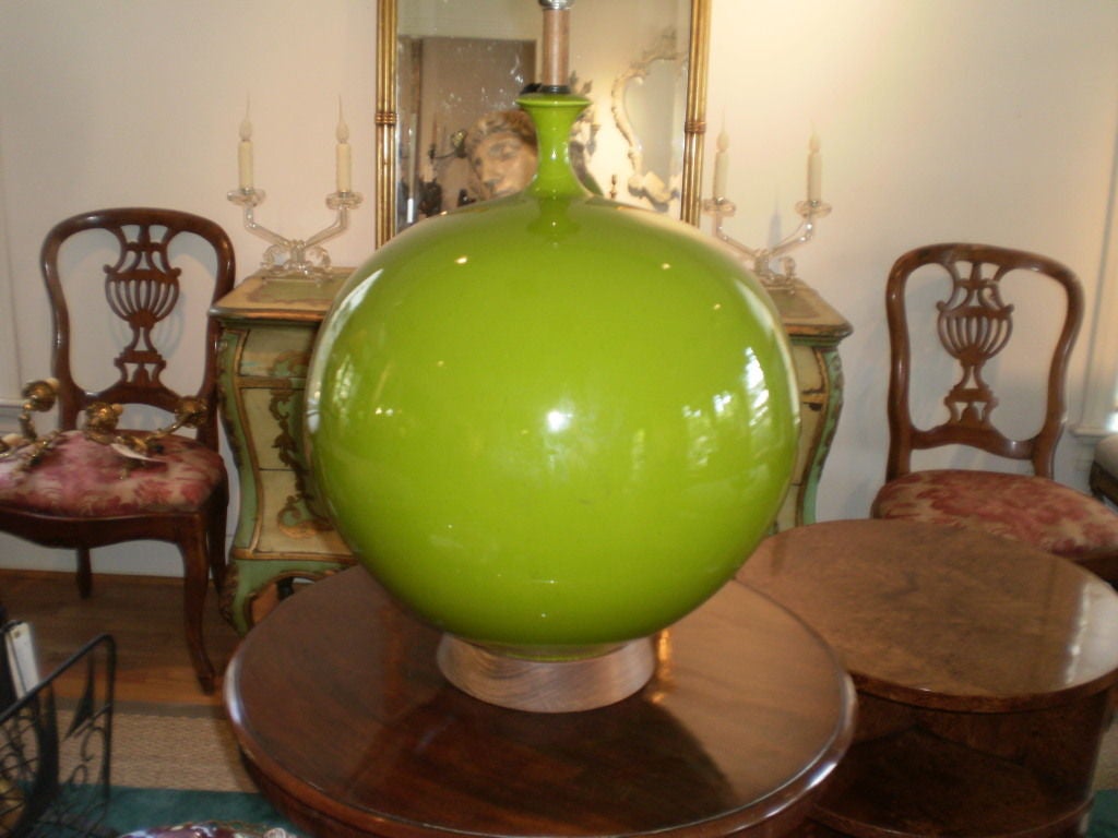 lime green table lamp
