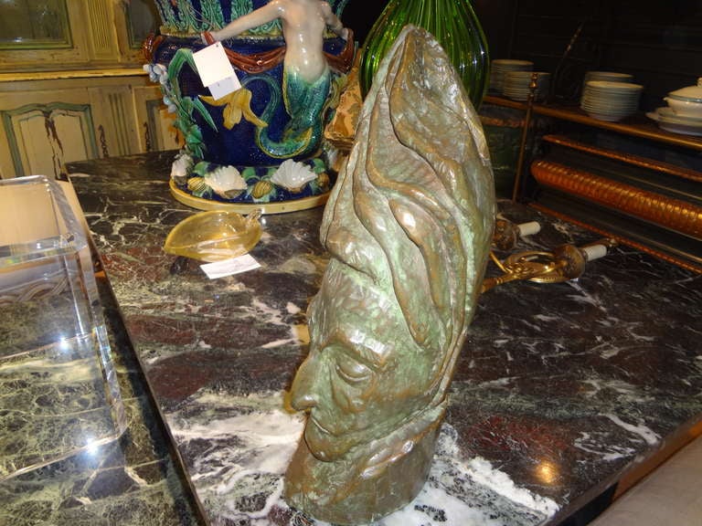 Mid-Century Modern Buste en bronze moderne du milieu du siècle dernier de J.D. Murillo en vente