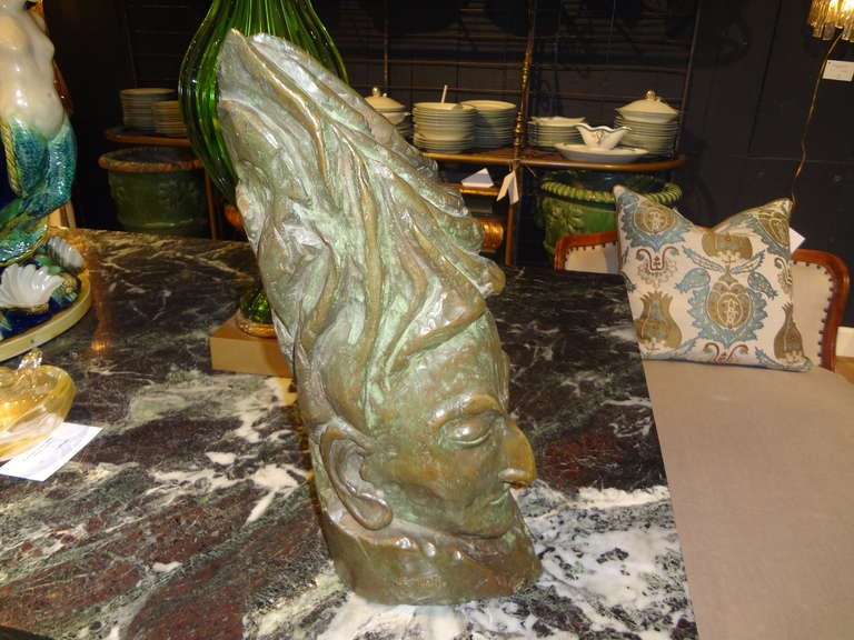 Bronze Buste en bronze moderne du milieu du siècle dernier de J.D. Murillo en vente