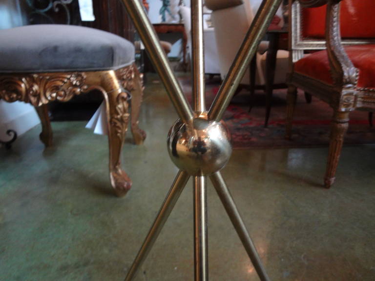 Italian Neoclassical Brass Arrow Tray Table 1