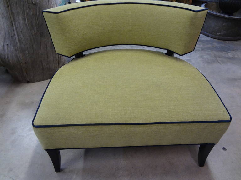 Pair of Mid-Century Modern James Mont Style Lounge Chairs For Sale 4