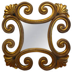Stunning Italian Carved gilt wood Mirror