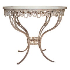 FRENCH GARDEN TABLE WITH MARBLE TOP