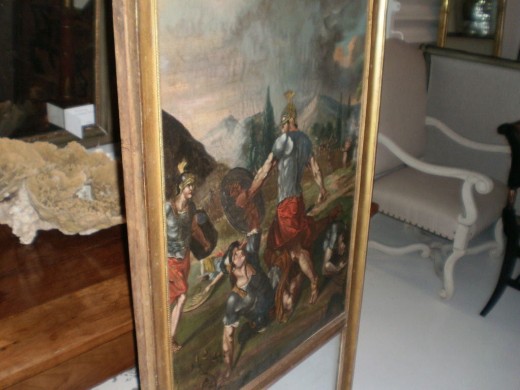 Ungewöhnlicher französischer Louis-XVI-Trumeau-Spiegel aus dem 18. (Französisch) im Angebot