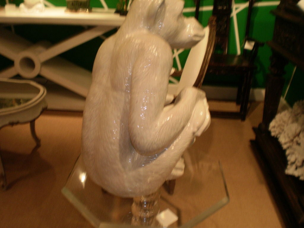 Terracotta GLAZED ITALIAN TERRA COTTA MONKEY
