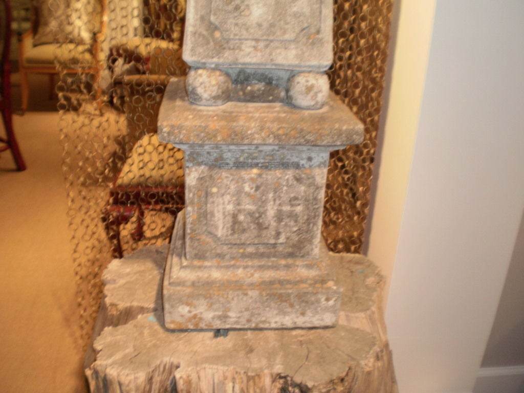 GREAT CONCRETE GARDEN OBELISK FROM THE EARLY 20TH CENTURY
