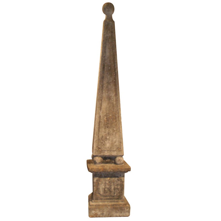 CONCRETE GARDEN OBELISK