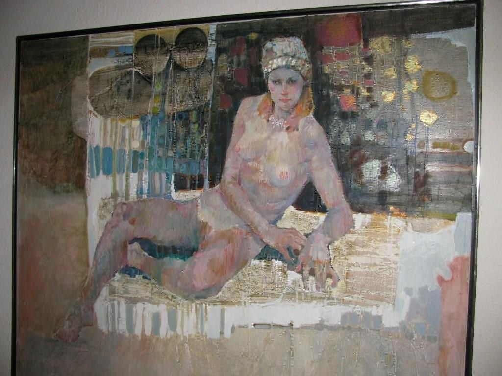 NUDE OIL PAINTING ON CANVAS BY LAU CHUN 2