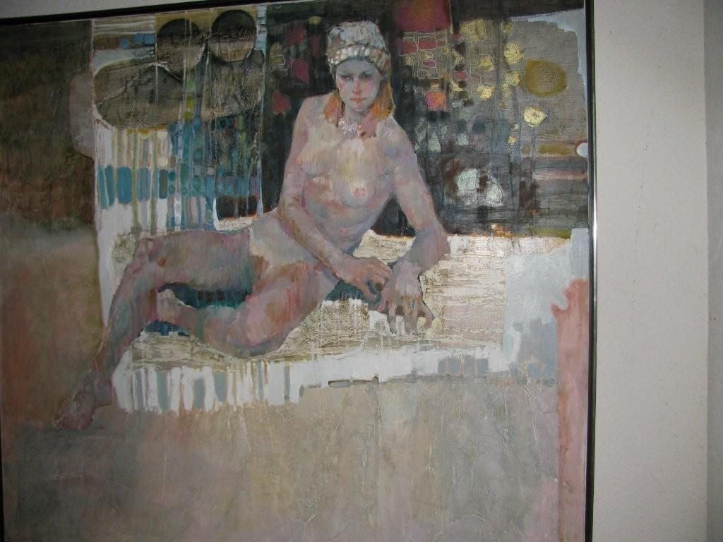 NUDE OIL PAINTING ON CANVAS BY LAU CHUN 3