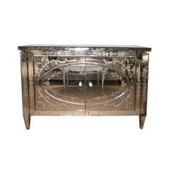 ITALIAN MIRRORED ART DECO 2 DOOR CHEST ITALIAN MIRRORED ART DECO 2 DOOR CHEST