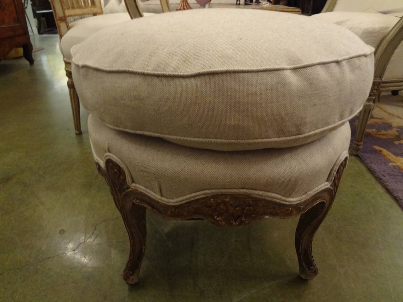 19th Century French Louis XV Style Ottoman 1