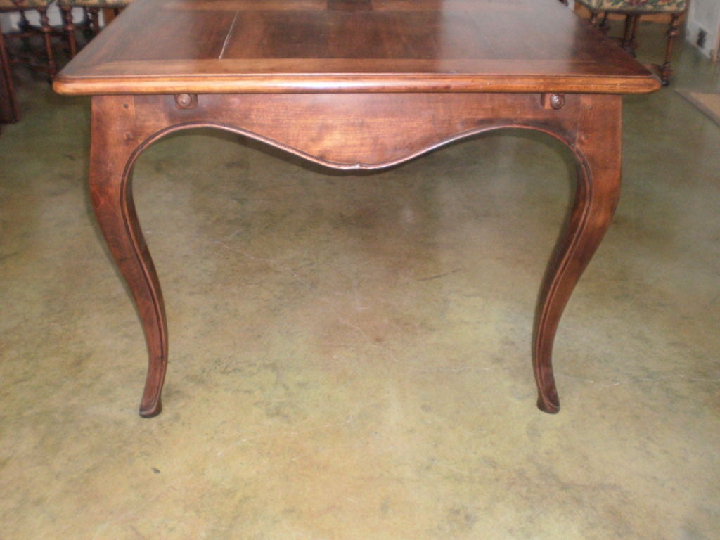 19th Century French Louis XV Style Walnut Dining Table 1