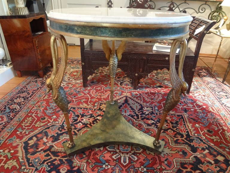 Russian Painted and Gilt Gueridon/Center Table