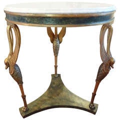 Russian Painted and Gilt Gueridon/Center Table