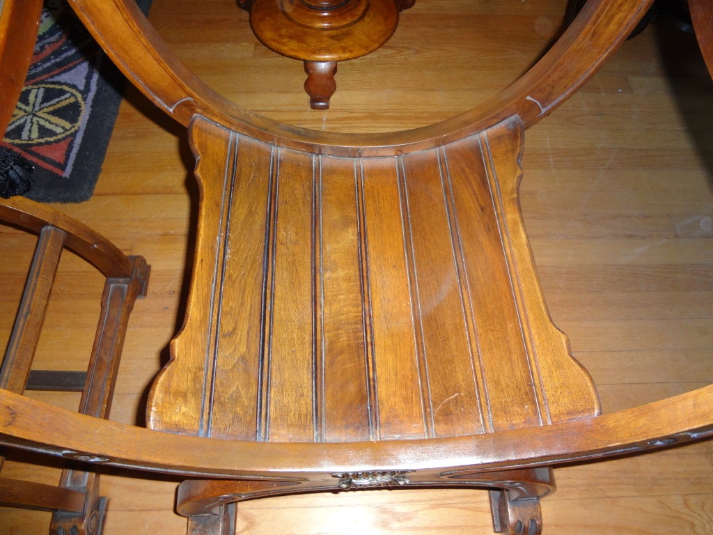 Pair of French Renaissance Style Walnut Chairs In Good Condition In Houston, TX