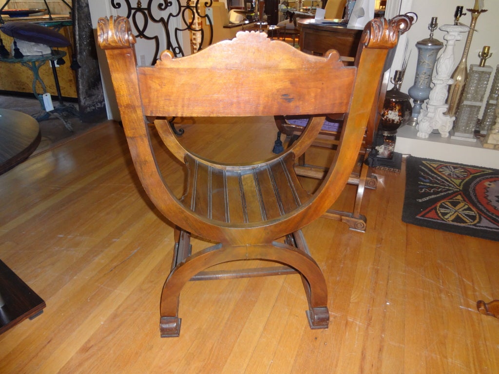 Pair of French Renaissance Style Walnut Chairs 1