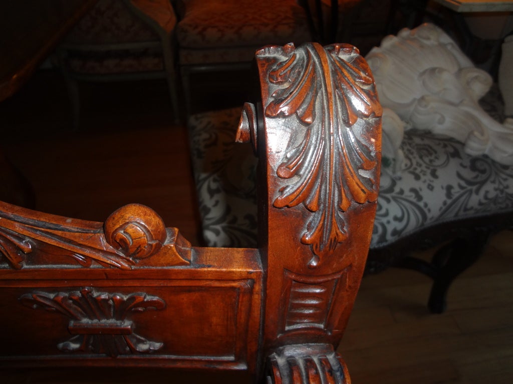Pair of French Renaissance Style Walnut Chairs 2